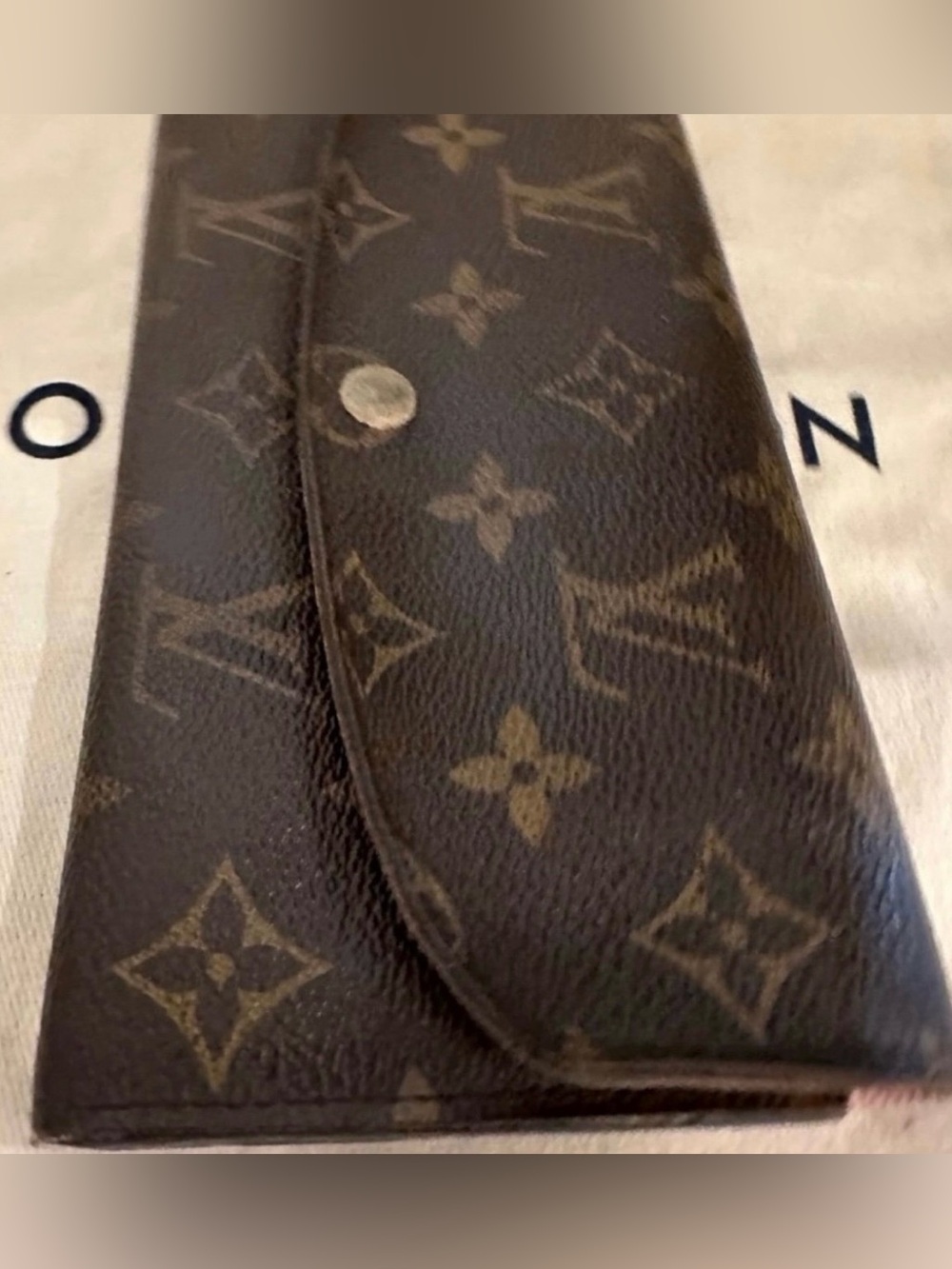 Louis Vuitton Monogram Canvas Emilie Bifold Wallet - Rose Ballerine Interior - Picture 3 of 13